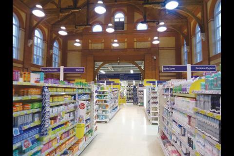 The non-food offer is mainly in the oldest part of the store